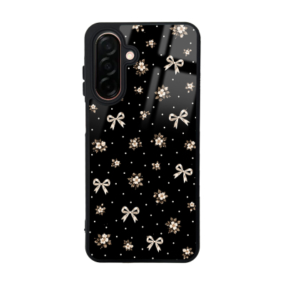 Galaxy A26 Kılıf Kamera Korumalı Desenli Zore Lusi Kapak Gold Fiyonk