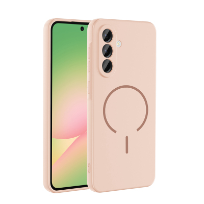 Galaxy A26 Kılıf M-safe Şarj Özellikli Zore Meta Kapak Rose Pembe