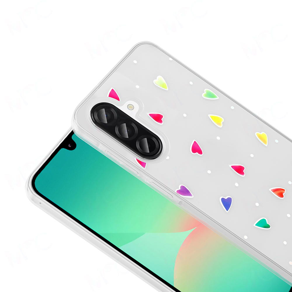 Galaxy A26 Kılıf Şeffaf Figürlü Zore Folk Sert Kapak - 13
