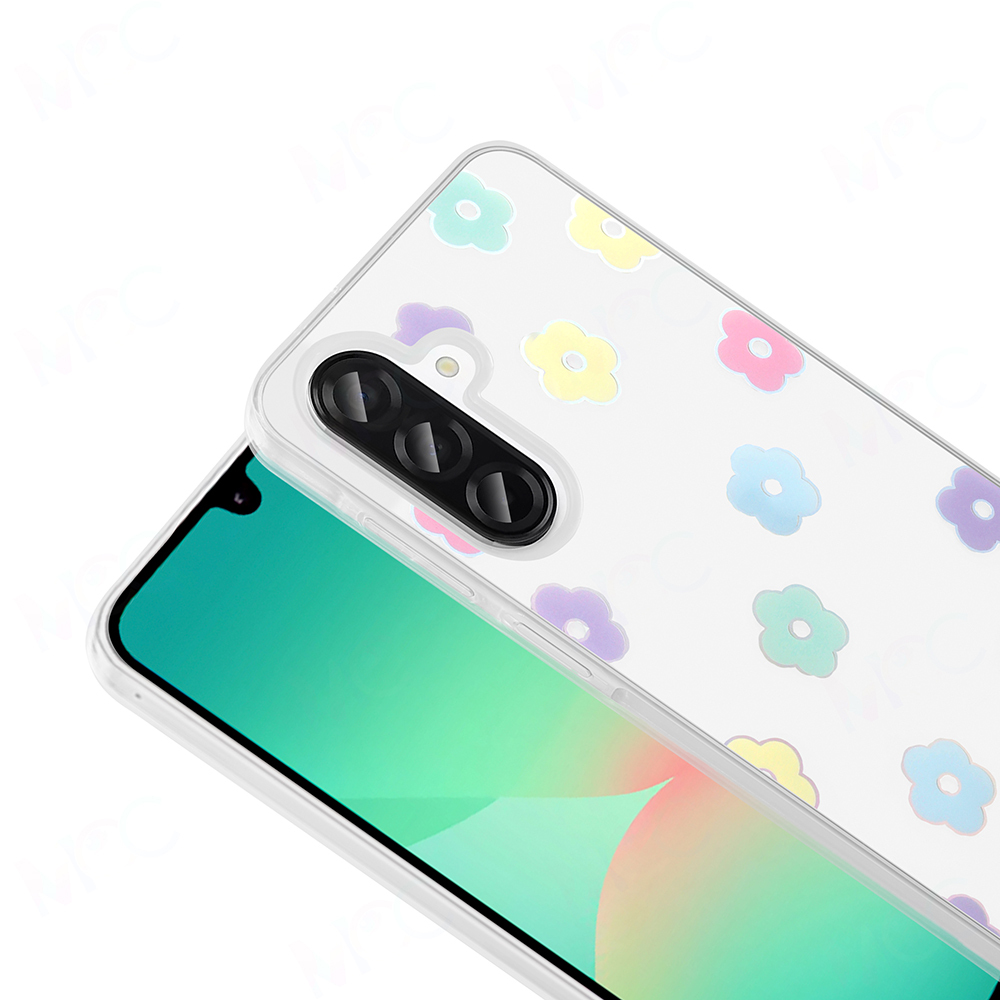 Galaxy A26 Kılıf Şeffaf Figürlü Zore Folk Sert Kapak - 15