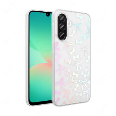 Galaxy A26 Kılıf Şeffaf Figürlü Zore Folk Sert Kapak Fiyonk