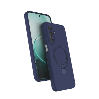Galaxy A27 Case M-safe Charging Stand Zore Samara Cover Navy blue