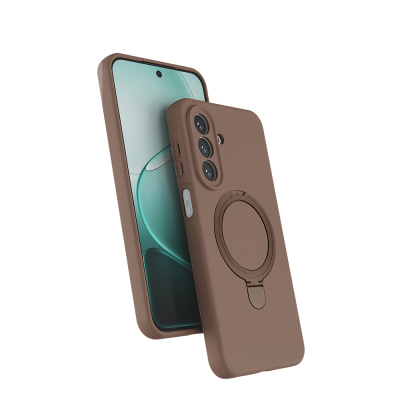 Galaxy A27 Case M-safe Charging Stand Zore Samara Cover Desert Gold