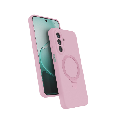 Galaxy A27 Case M-safe Charging Stand Zore Samara Cover Pink