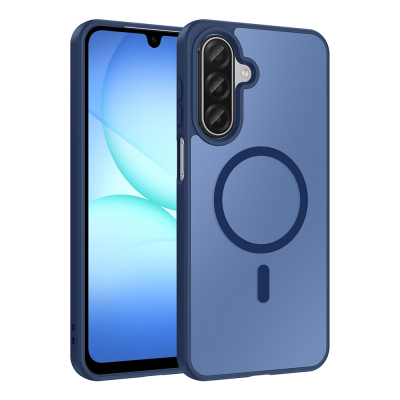 Galaxy A27 Kılıf M-safe Şarj Özellikli Zore Babet Kapak Lacivert