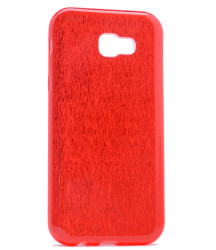 Galaxy A3 2017 Kılıf Zore Shining Silikon Kırmızı