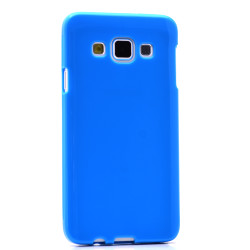 Galaxy A3 Kılıf Zore Süper Silikon Kapak Mavi