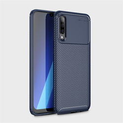 Galaxy A30S Case Zore Negro Silicon Cover Navy blue