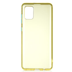Galaxy A31 Case Zore Bistro Cover Yellow