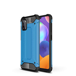 Galaxy A31 Case Zore Crash Silicon Cover Blue