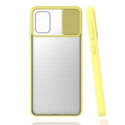 Galaxy A31 Case Zore Lensi Cover Yellow