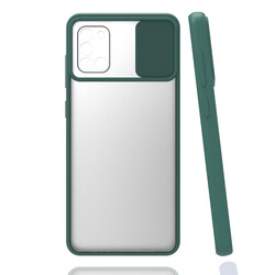 Galaxy A31 Case Zore Lensi Cover Dark Green