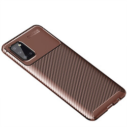 Galaxy A31 Case Zore Negro Silicon Cover Brown