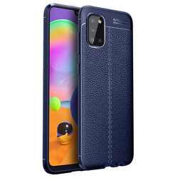 Galaxy A31 Case Zore Niss Silicon Cover Navy blue