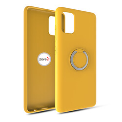 Galaxy A31 Case Zore Plex Cover Yellow