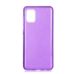 Galaxy A31 Case Zore Shining Silicon Purple