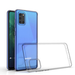 Galaxy A31 Case Zore Süper Silikon Cover Colorless