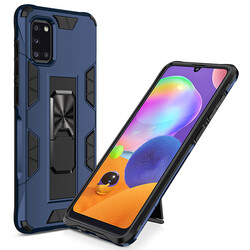 Galaxy A31 Case Zore Volve Cover Navy blue
