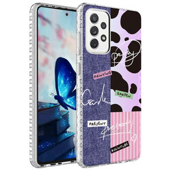 Galaxy A32 4G Case Airbag Edge Colorful Patterned Silicone Zore Elegans Cover NO8