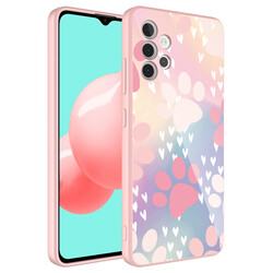 Galaxy A32 4G Case Camera Protected Patterned Hard Silicone Zore Epoxy Cover NO4