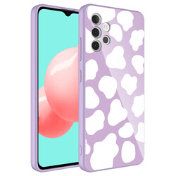 Galaxy A32 4G Case Camera Protected Patterned Hard Silicone Zore Epoxy Cover NO6
