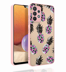 Galaxy A32 4G Case Patterned Camera Protected Glossy Zore Nora Cover NO1