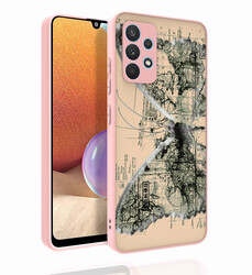 Galaxy A32 4G Case Patterned Camera Protected Glossy Zore Nora Cover NO4