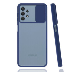 Galaxy A32 4G Case Zore Lensi Cover Navy blue