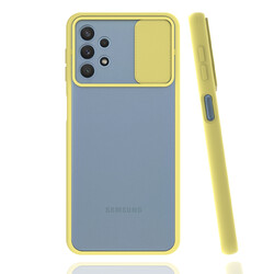 Galaxy A32 4G Case Zore Lensi Cover Yellow