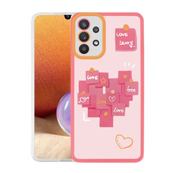 Galaxy A32 4G Case Zore M-Fit Patterned Cover Love Story No2