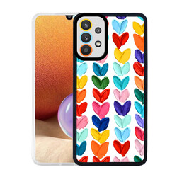 Galaxy A32 4G Case Zore M-Fit Patterned Cover Heart No6