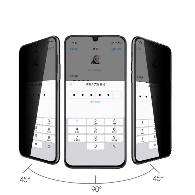 Galaxy A32 4G Zore New 5D Privacy Tempered Screen Protector - 6