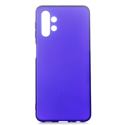 Galaxy A32 5G Case Zore Premier Silicon Cover Saks Blue