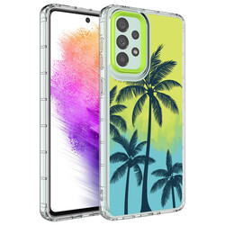 Galaxy A33 5G Case Camera Protected Colorful Patterned Hard Silicone Zore Korn Cover NO8