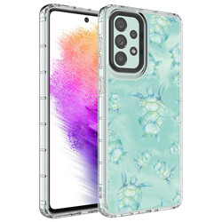 Galaxy A33 5G Case Camera Protected Colorful Patterned Hard Silicone Zore Korn Cover NO13