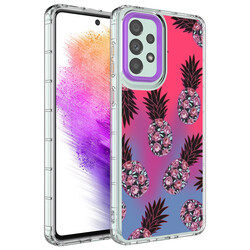 Galaxy A33 5G Case Camera Protected Colorful Patterned Hard Silicone Zore Korn Cover NO6