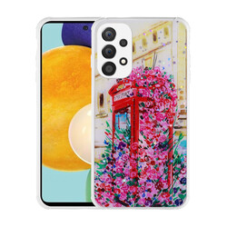 Galaxy A33 5G Case Glittery Patterned Camera Protected Shiny Zore Popy Cover Kulübe