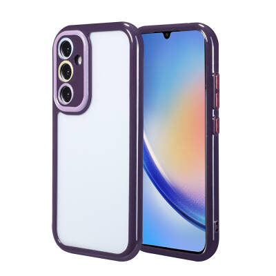 Galaxy A34 Case Camera Protected Colorful Edge and Frame Design Zore Vitamin Cover Derin Mor