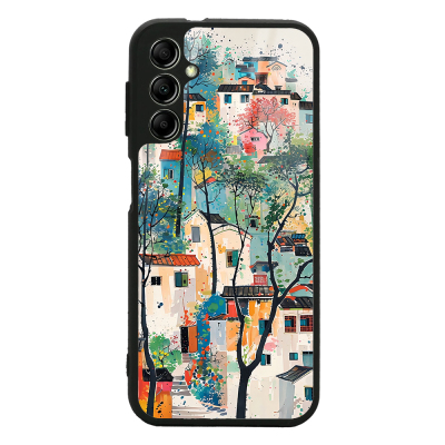 Galaxy A34 Case with Camera Protection, Patterned Zore Lusi Cover Evler