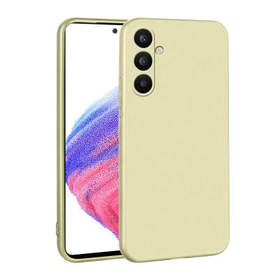 Galaxy A34 Case Zore Premier Silicone Cover Gold