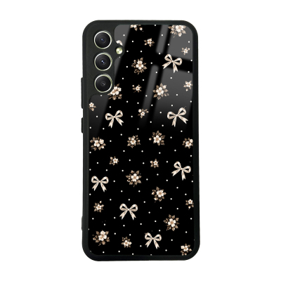 Galaxy A34 Kılıf Kamera Korumalı Desenli Zore Lusi Kapak Gold Fiyonk
