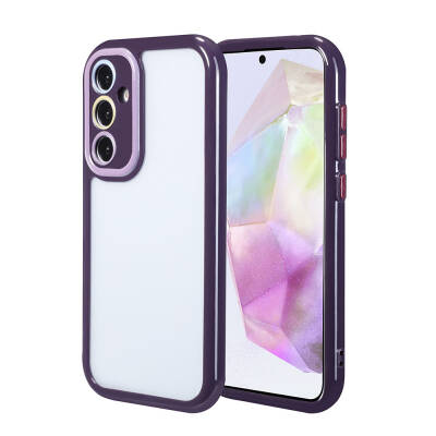 Galaxy A35 Case Camera Protected Colorful Edge Frame Design Zore Vitamin Cover Derin Mor