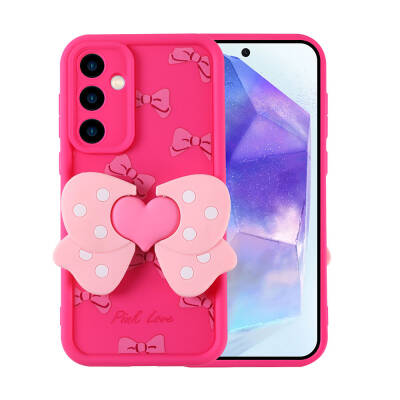 Galaxy A35 Case Camera Protected Figure Designed Zore Cover Dark Pink