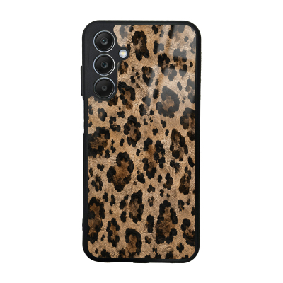 Galaxy A35 Kılıf Kamera Korumalı Desenli Zore Lusi Kapak Kahve Leopar