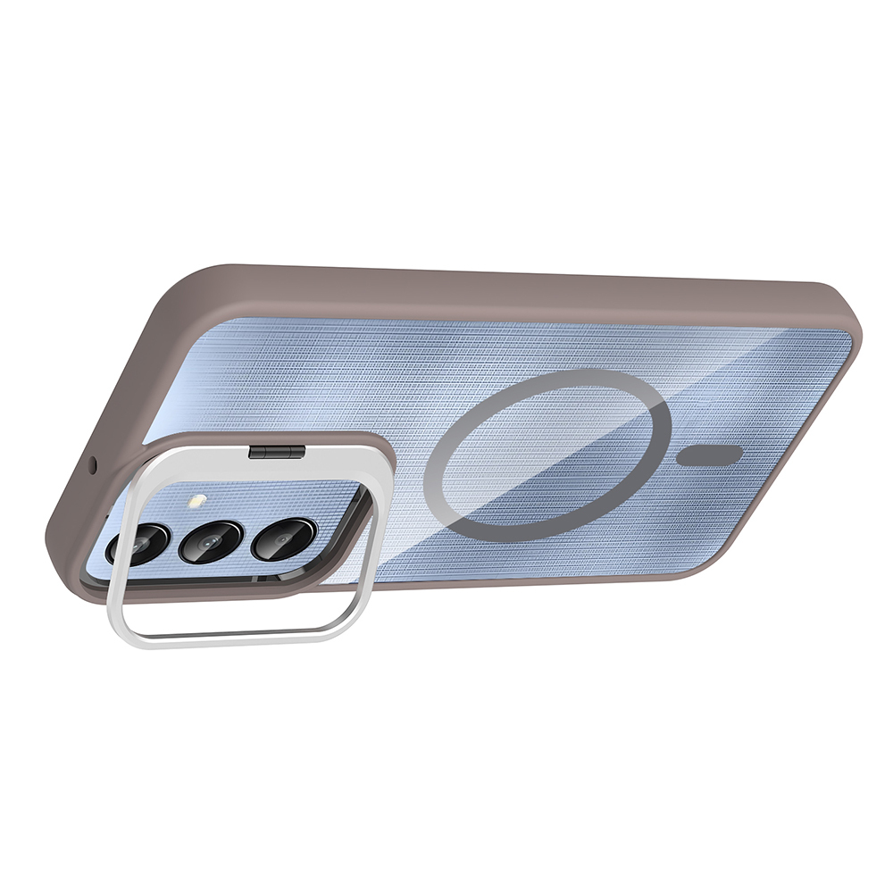 Galaxy A36 Case Stand and Camera Lens Gift M-Safe Charging Feature Zore Etro Cover - 17
