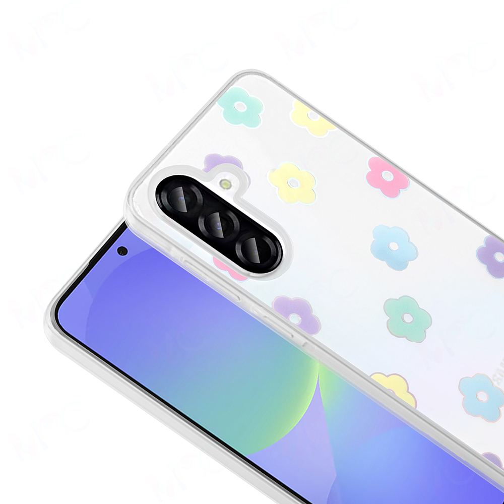 Galaxy A36 Case Transparent Figured Zore Folk Hard Cover - 14