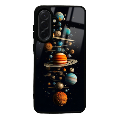 Galaxy A36 Case with Camera Protection, Patterned Zore Lusi Cover Gezegen