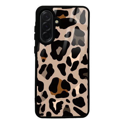 Galaxy A36 Case with Camera Protection, Patterned Zore Lusi Cover Leopar
