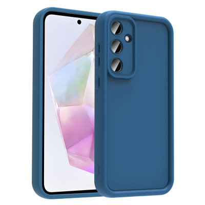 Galaxy A36 Kılıf Kamera Korumalı Zore Ananas Kapak Koyu Yeşil