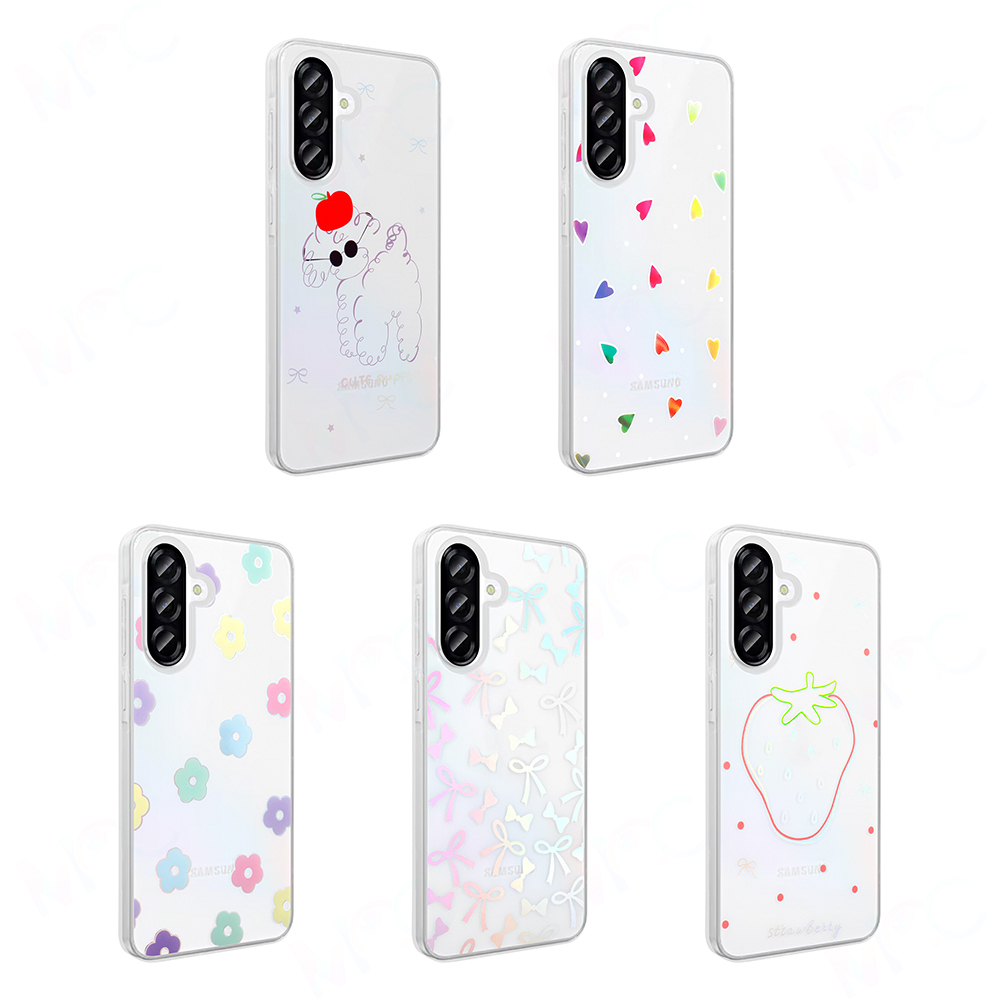 Galaxy A36 Kılıf Şeffaf Figürlü Zore Folk Sert Kapak - 17